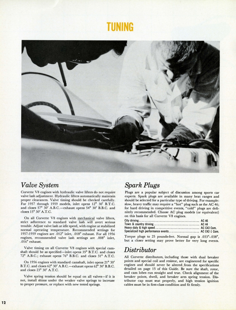 1959 Corvette Equipment Guide Page 22